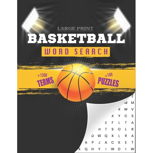 Basketball Word Search: Large Print Basketball Puzzle Book For Adults - Paperback