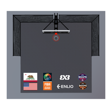 USA Enlio Official 3X3 Basketball Court – FIBA Certified – 20' x 20' Pro Kit