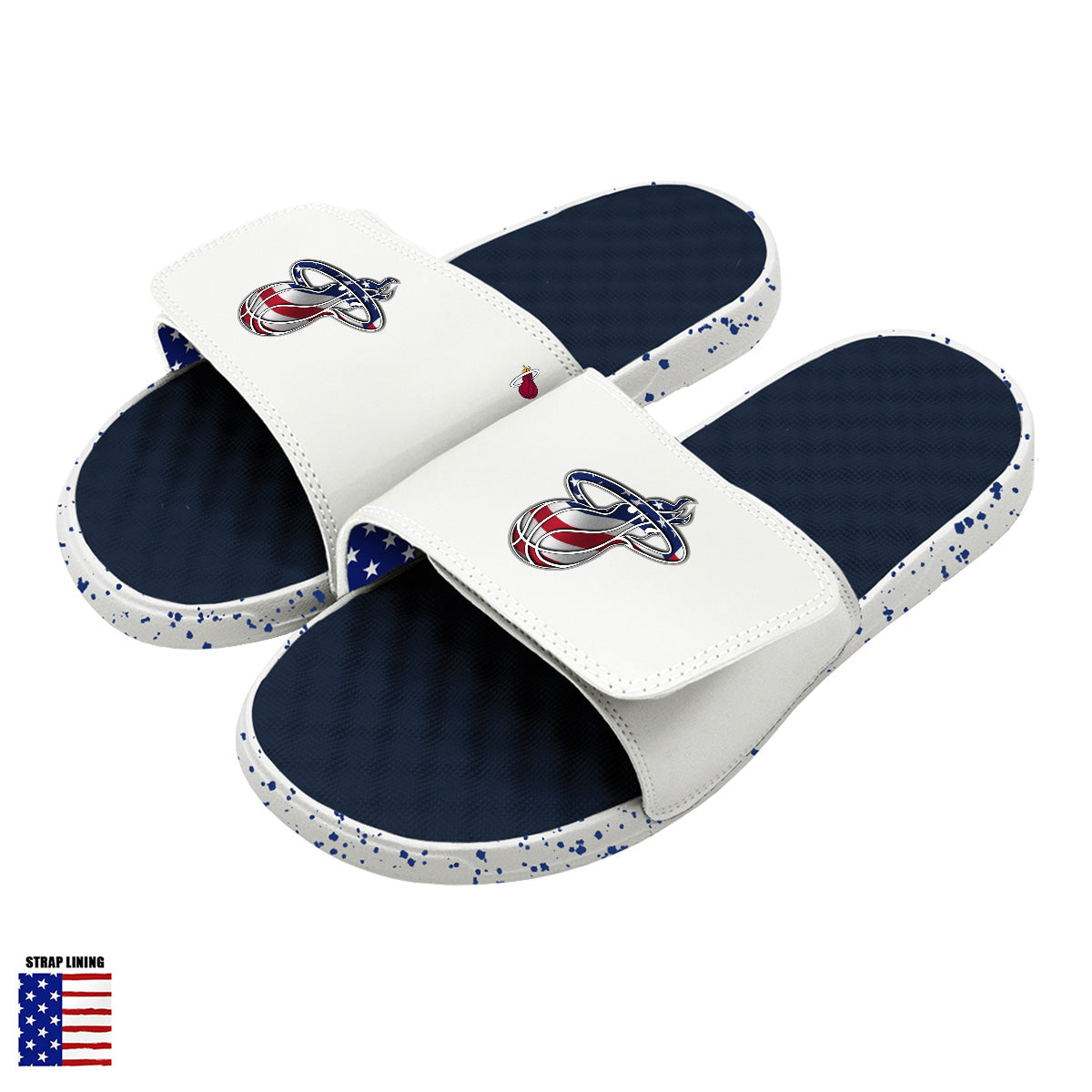 Miami Heat Navy Americana Slides