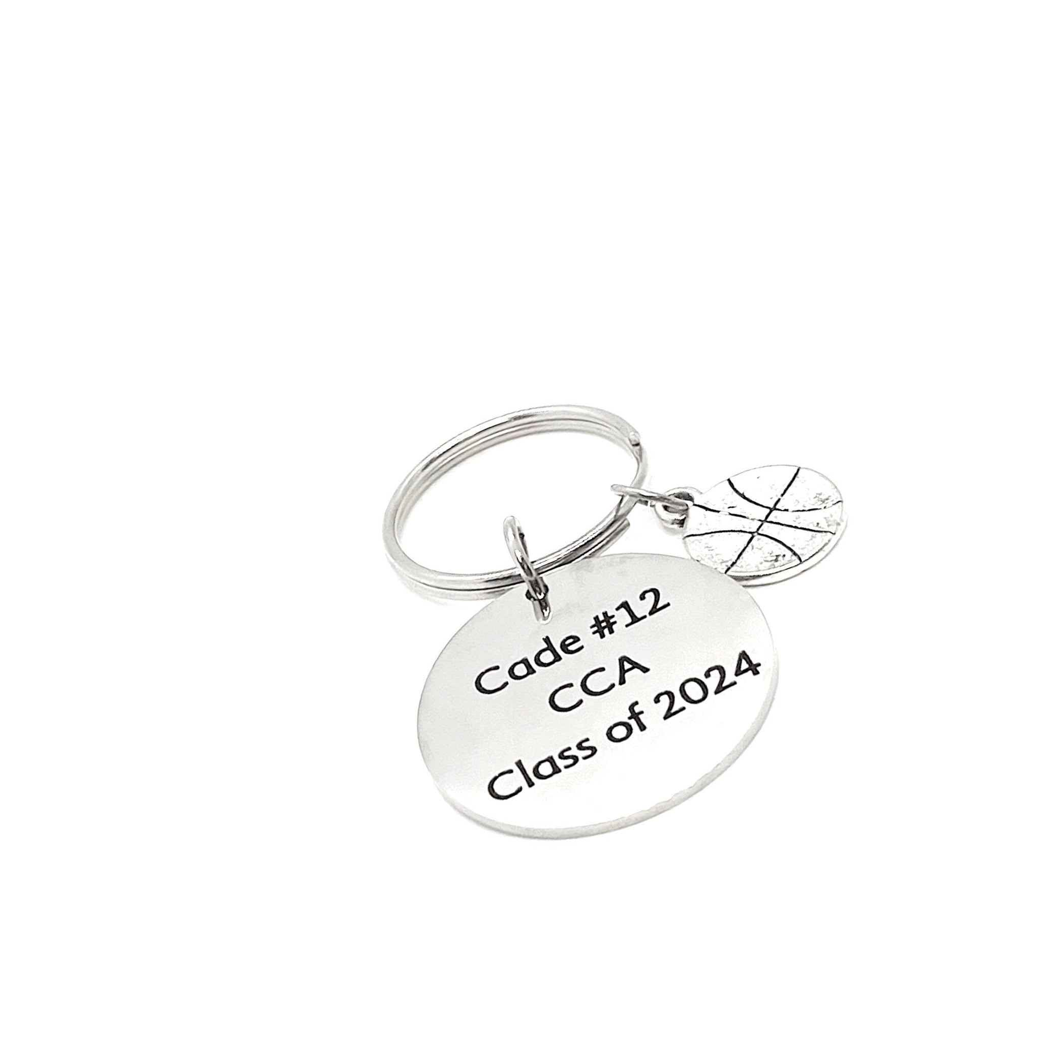 Personalized Basketball Gift, Basketball Keychain, Senior Gift, Sports Senior, Basketball Team Keychain Gifts