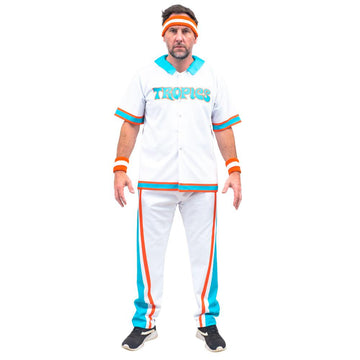 Jackie Moon Basketball Player Flint Tropics Deluxe Halloween Costume Warm Up Complete Set Cosplay
