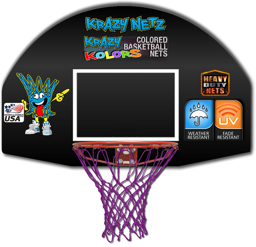 Purple Basketball Rim Net