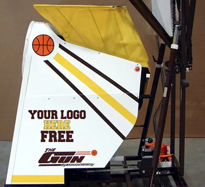 Custom Basketball Shooting Machine The Gun 8K &mdash; Built for solo or coach-led work