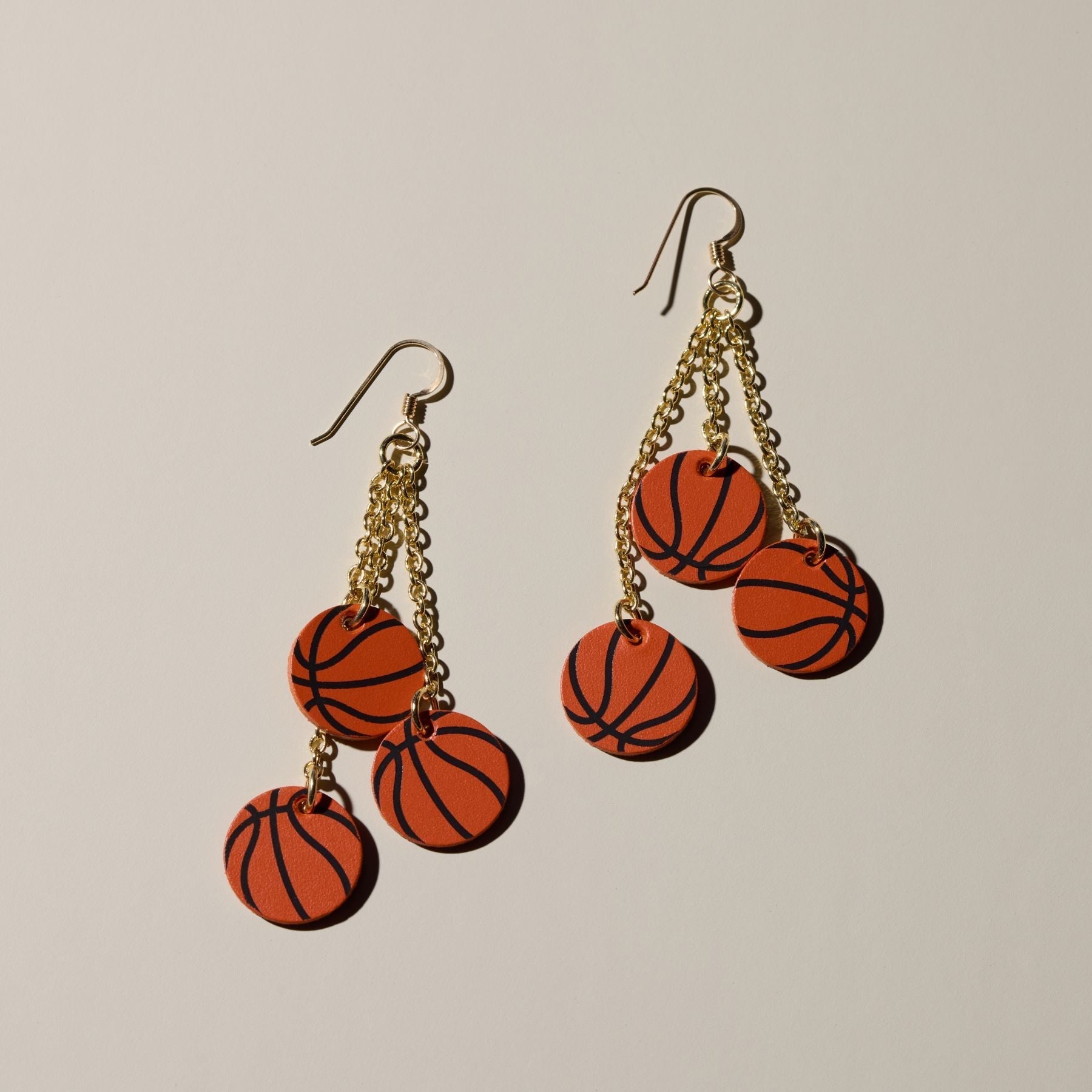 Slam Dunk Basketball Earrings