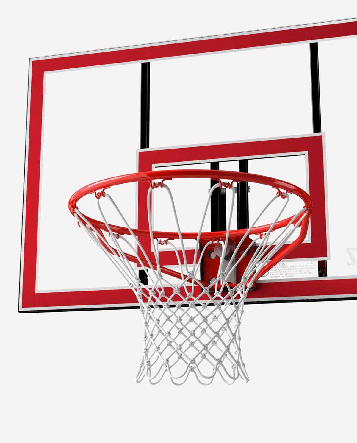Spalding Shatter-proof Polycarbonate Basketball Backboard & Rim Combo &mdash; Real basketball specialist support