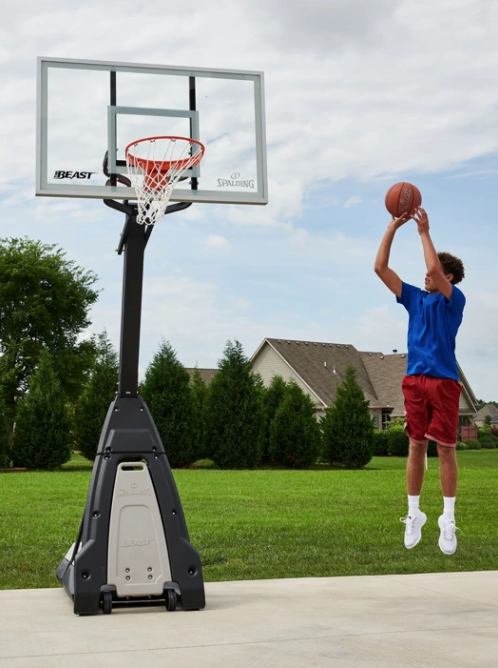 Spalding The Beast 72" Acrylic Portable Basketball Hoop &mdash; Real basketball specialist support