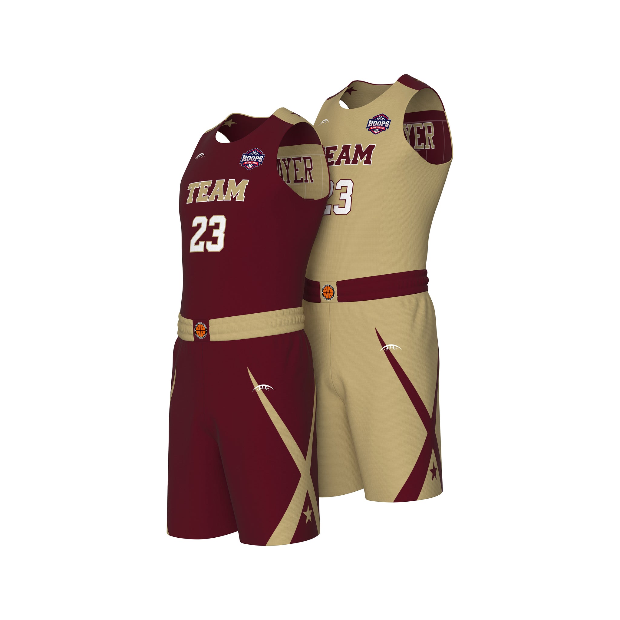 Custom All-Star Reversible Basketball Uniform  - 150 Horn