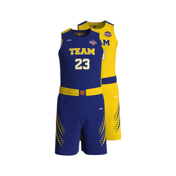 Custom All-Star Reversible Basketball Uniform  - 164 Manhattan