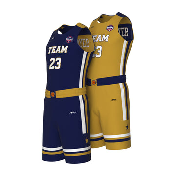 Custom All-Star Reversible Basketball Uniform  - 183 Bend