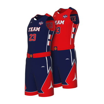 Custom All-Star Reversible Basketball Uniform  - 185 London