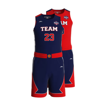 Custom All-Star Reversible Basketball Uniform  - 185 London