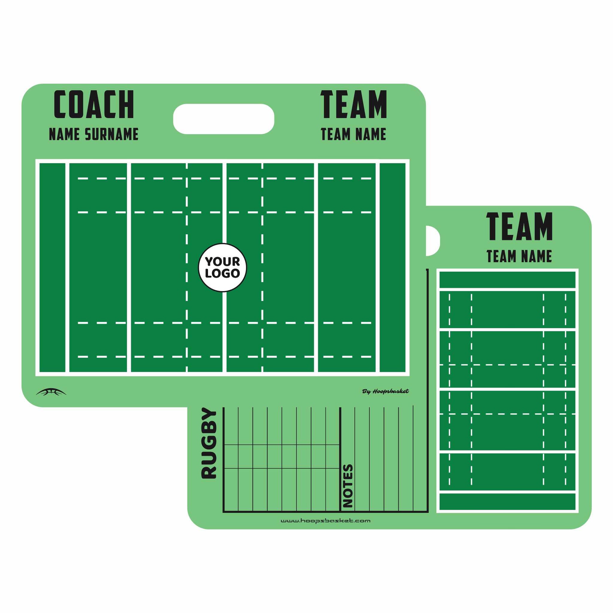 Custom Rugby Coaching Board 15.7'' x 12.6'' / 40 cm x 32 cm