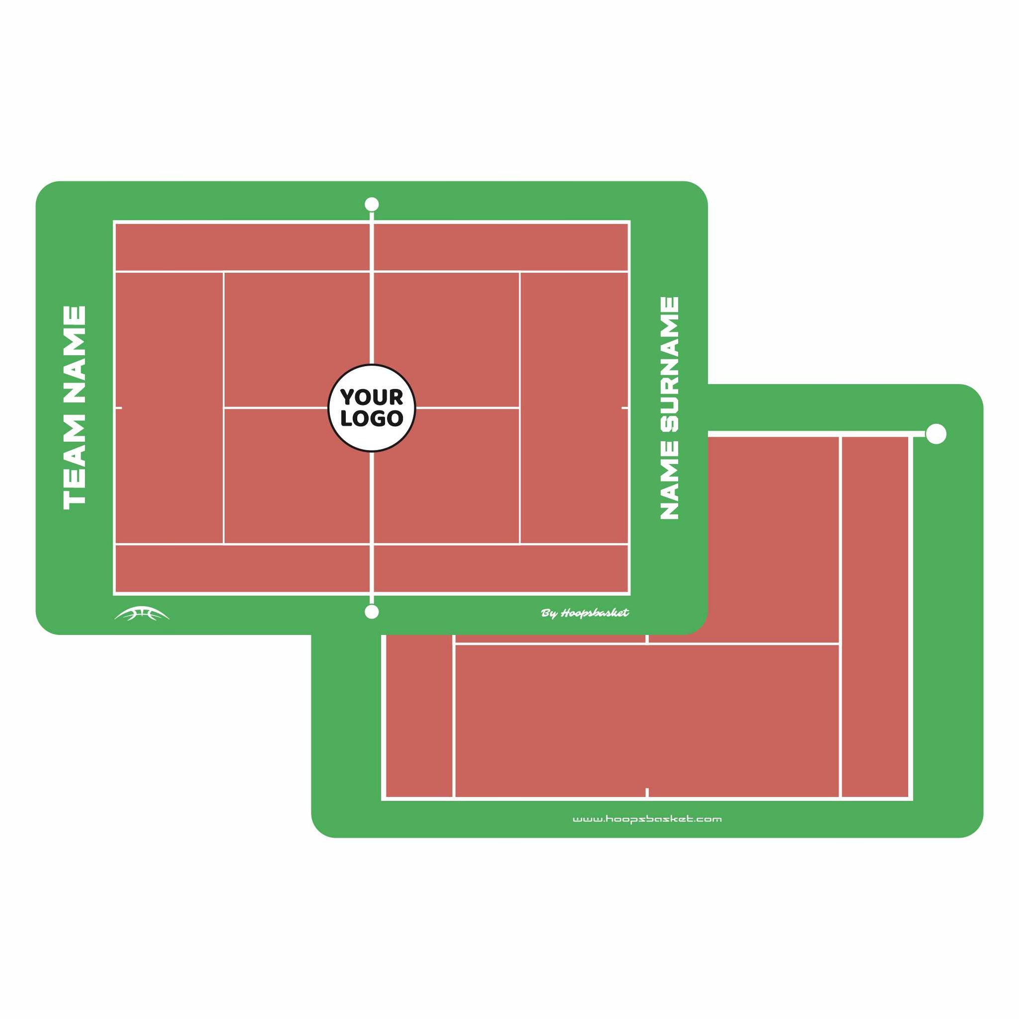 Custom Tennis Coaching Board 15.7'' x 10.6'' / 40 x 27 cm