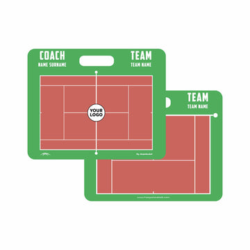 Custom Tennis Coaching Board 11.4'' x 9.4'' / 29 cm x 24 cm