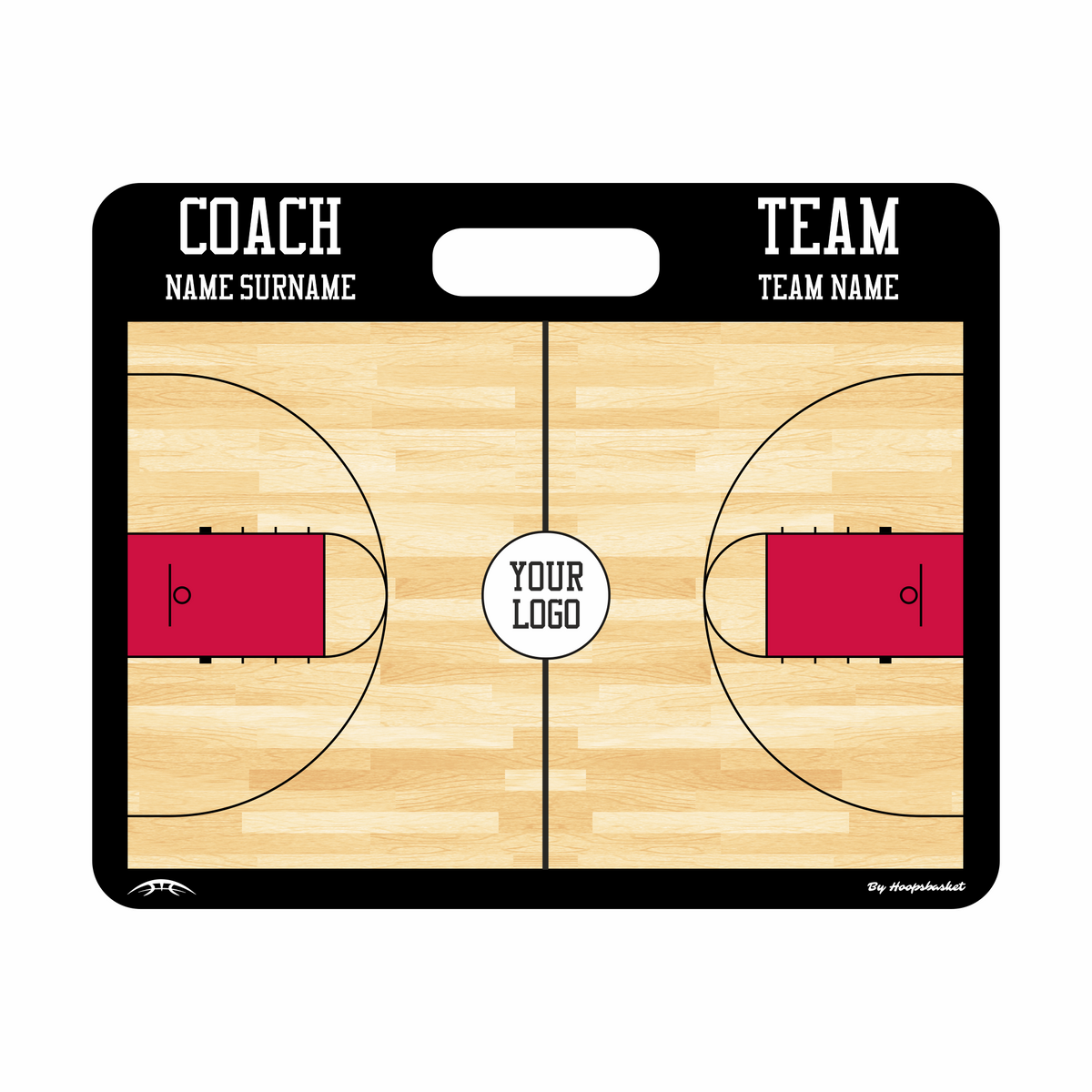 Custom High School Basketball Coaching Board 11.4 x 9.4 in (Magnetic) &mdash; Customized for your team identity