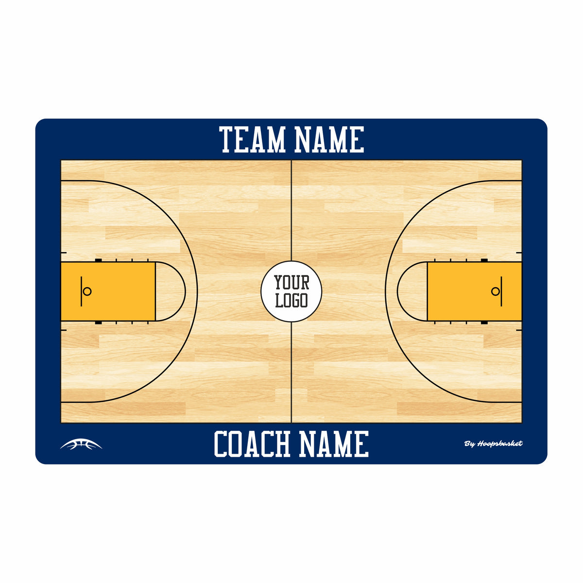Custom Women's NCAA Basketball Coaching Board 15.7 x 10.6 in (Classic) &mdash; Customized for your team identity