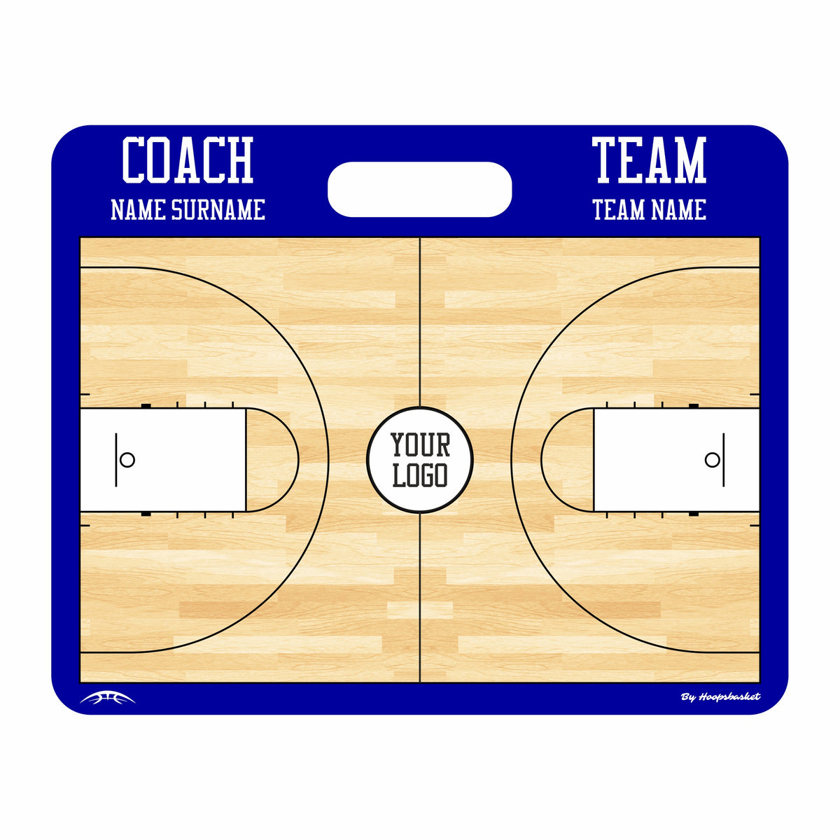 Custom Men's NCAA Basketball Coaching Board 15.7 x 12.6 in (Magnetic) &mdash; Customized for your team identity