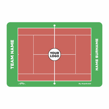 Custom Tennis Magnetic Coaching Board 15.7'' x 10.6'' / 40 x 27 cm