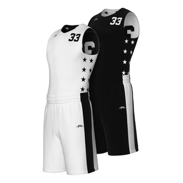 Custom Reversible 3x3 Basketball Uniform - Model 2