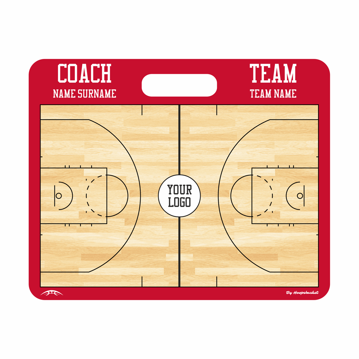 Custom WNBA Basketball Coaching Board 11.4 x 9.4 in (Magnetic) &mdash; Customized for your team identity