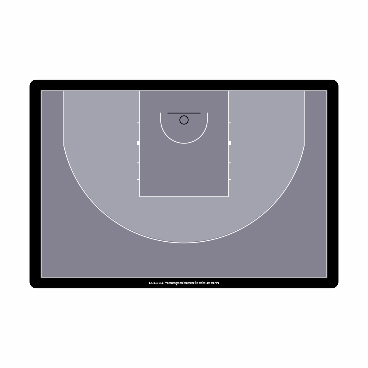 Custom 3x3 Basketball Coaching Board 15.7 x 10.6 in (Classic) &mdash; Customized for your team identity