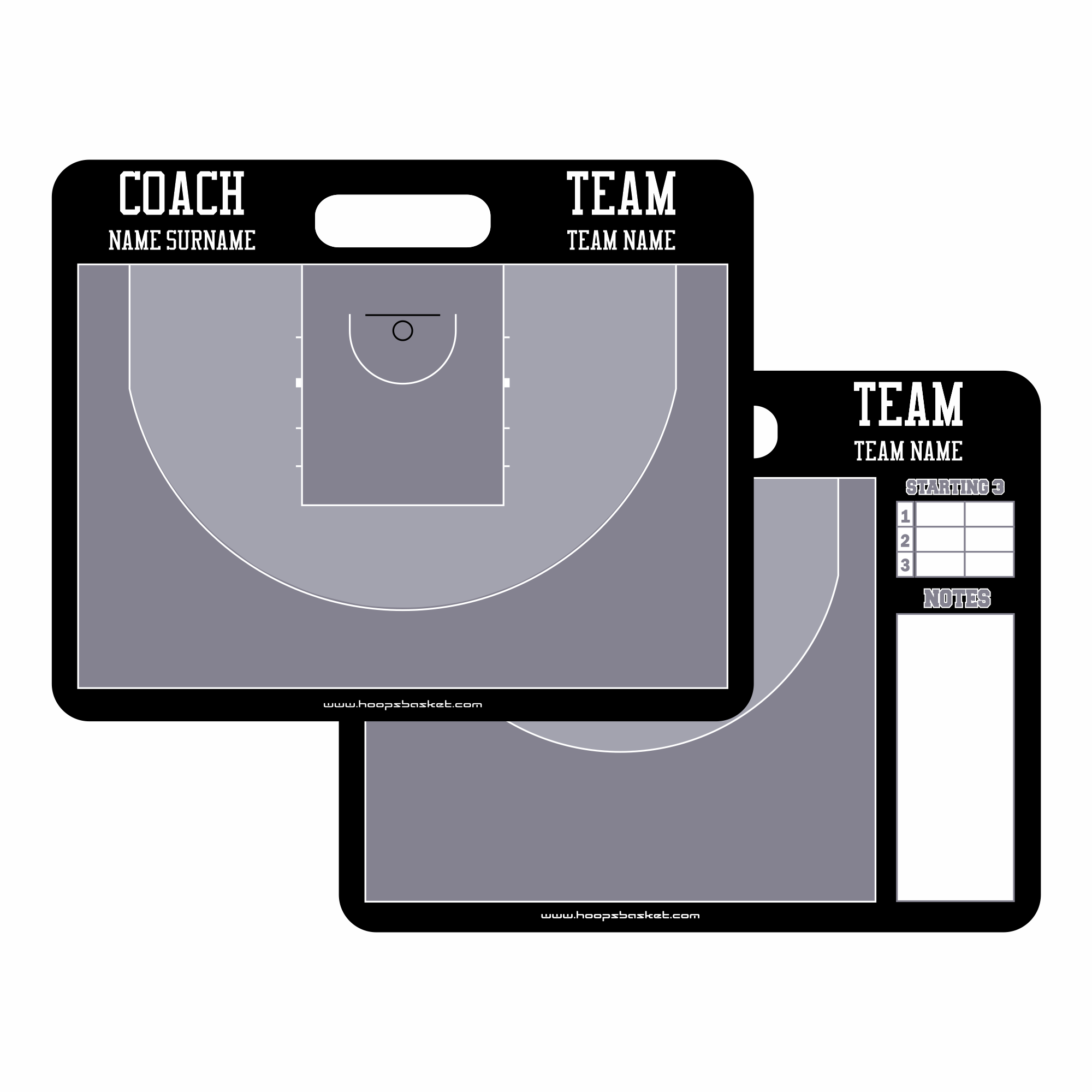 Custom 3x3 Basketball Coaching Board 15.7'' x 12.6'' / 40 cm x 32 cm