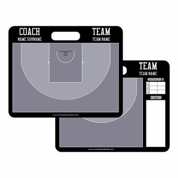 Custom 3x3 Basketball Coaching Board 11.4'' x 9.4'' / 29 cm x 24 cm