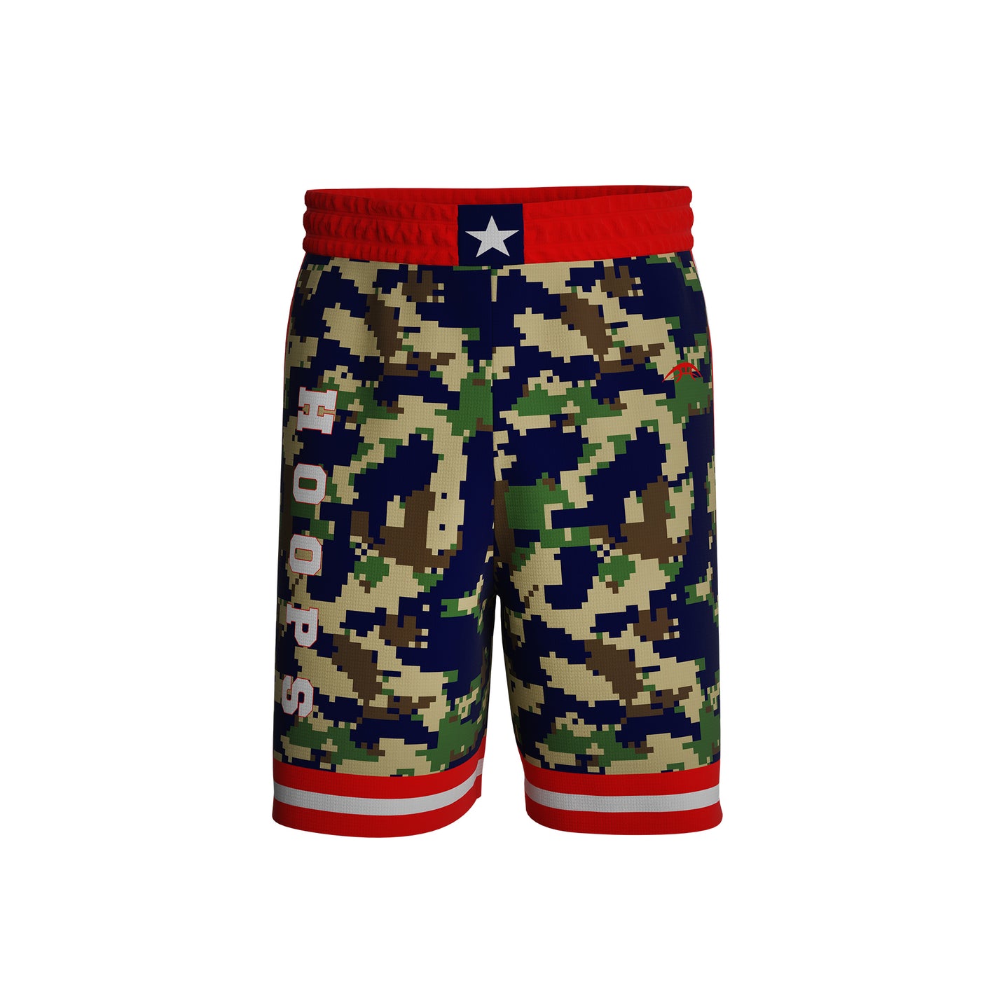 Custom Basketball Game Short Soldier