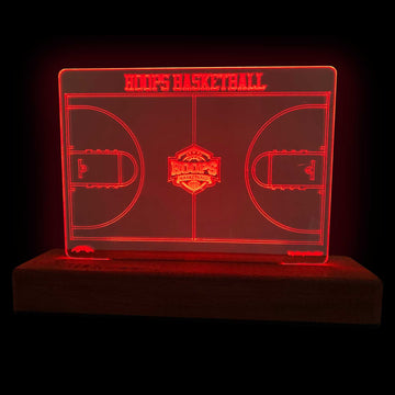 Custom Basketball Court Night Light - Basketball Lamp (RGB)